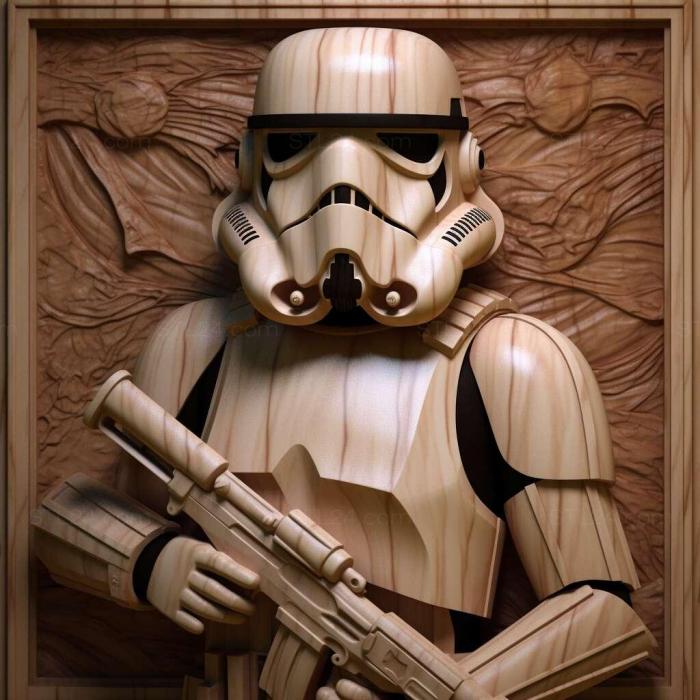 Characters (st stormtrooper 1, HERO_1641) 3D models for cnc